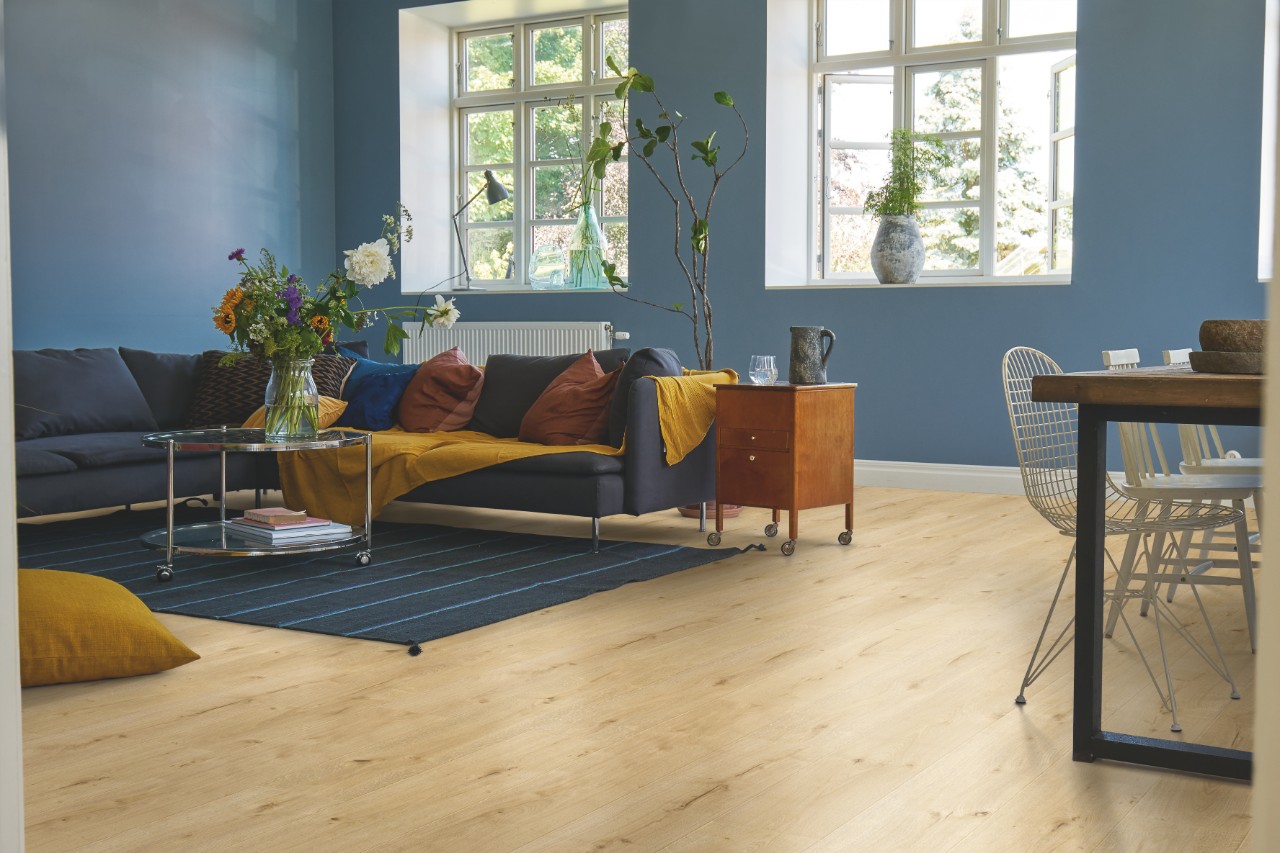 Ламинат Pergo Skara Pro Дуб Исландия L1251-04297 1380×190×9 фото в интерьере